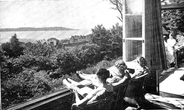 Three Women recline at Inwood House,