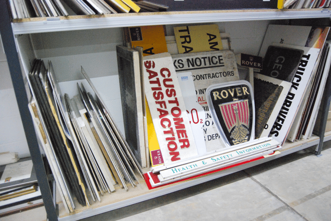 Rover-sign-on-shelf