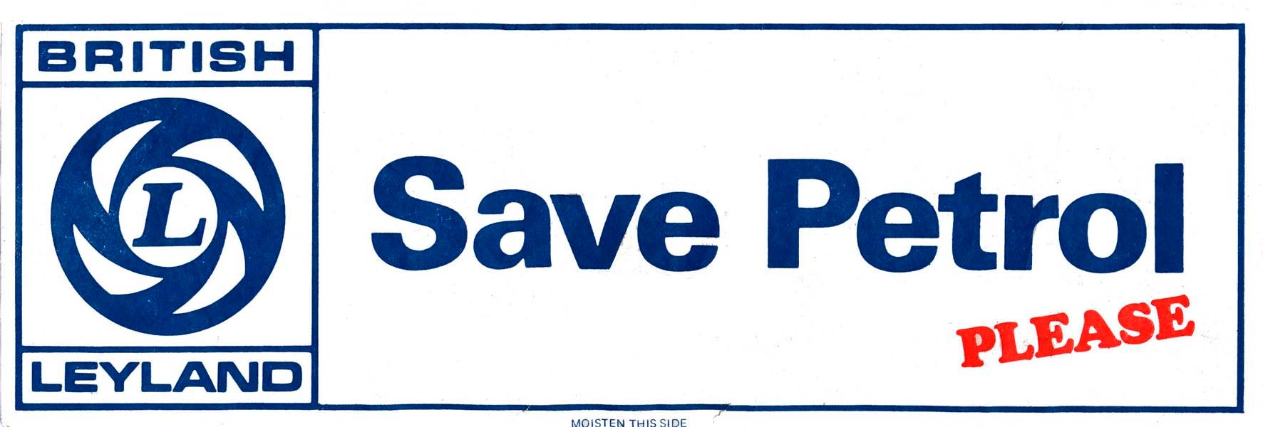 00-BL Save Petrol Please Sticker-1