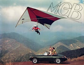 MGB Sales Brochure 1976 - USA - Hang glider