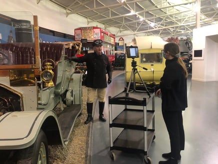 Filming the virtual tours of the museum