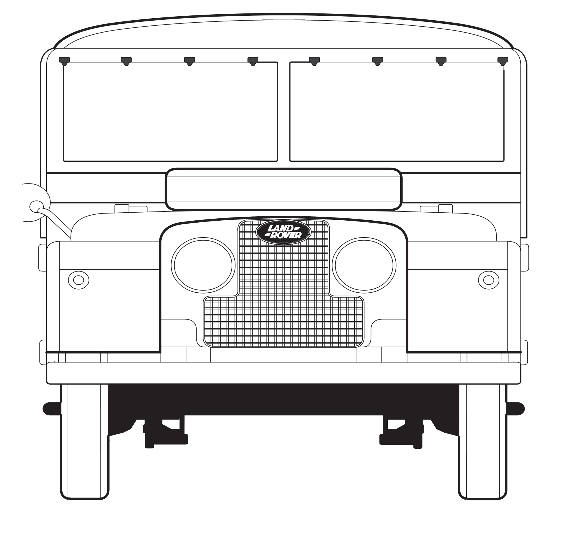 Land Rover Fathers Day Card